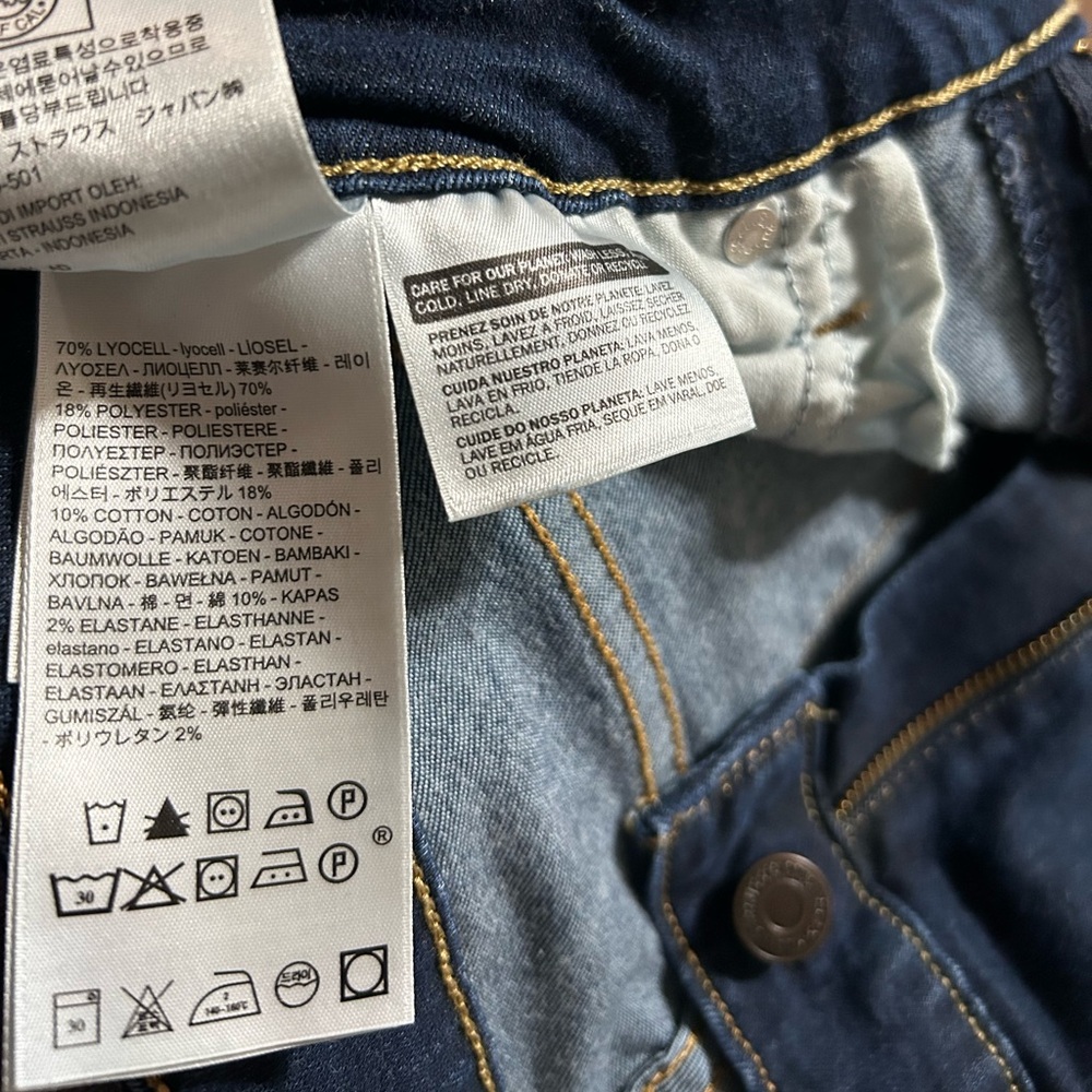 31x32 Levi’s Women’s 712 Slim Jeans Dark Wash - Picture 8 of 8